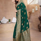 Rajwada Green Silk Woven Saree For Women