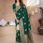 Rajwada Green Silk Woven Saree For Women