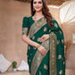 Rajwada Green Silk Woven Saree For Women