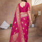Rajwada Magenta Silk Woven Saree For Women