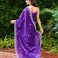 Rajwada Voilet Chiffon Embroidered Saree For Women