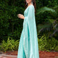 Rajwada Sky Blue  Chiffon Embroidered Saree For Women