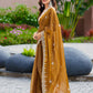 Rajwada Light Brown Chiffon Embroidered Saree For Women