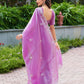 Rajwada Pink Chiffon Embroidered Saree For Women