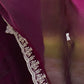 Rajwada Dark Maroon Chiffon Embroidered Saree For Women