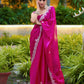 Rajwada Red Chiffon Embroidered Saree For Women