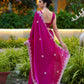 Rajwada Red Chiffon Embroidered Saree For Women