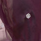 Rajwada Dark Maroon Chiffon Embellished Saree For Women