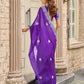 Rajwada Voilet Chiffon Embellished Saree For Women