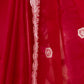 Rajwada Red Chiffon Embellished Saree For Women