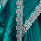 Rajwada Sea Green Chiffon Embellished Saree For Women