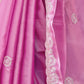 Rajwada Pink Chiffon Embellished Saree For Women
