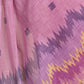 Rajwada Pink Cotton Linen Solid Saree For Women