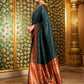 Rajwada Dark Green Silk Woven Saree For Women