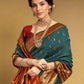 Rajwada Dark Green Silk Woven Saree For Women