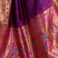 Rajwada Purple Silk Woven Saree For Women