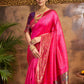 Rajwada Magenta Silk Woven Saree For Women