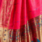 Rajwada Magenta Silk Woven Saree For Women