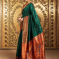 Rajwada Green Silk Woven Saree For Women