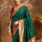 Rajwada Green Silk Woven Saree For Women