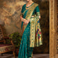 Rajwada Sea Green Silk Woven Saree For Women