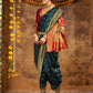 Rajwada Green Silk Woven Saree For Women