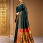 Rajwada Green Silk Woven Saree For Women