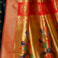 Rajwada Green Silk Woven Saree For Women