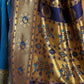 Rajwada Sky Blue Silk Woven Saree For Women