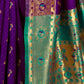 Rajwada Purple Silk Woven Saree For Women
