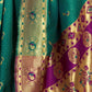 Rajwada Sea Green Silk Woven Saree For Women