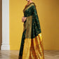 Rajwada Green Silk Woven Saree For Women