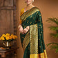 Rajwada Green Silk Woven Saree For Women