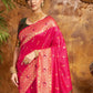 Rajwada Magenta Silk Woven Saree For Women