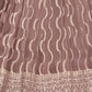 Rajwada Mauve Pink Net Embroidered Semi Stitched Lehenga For Women