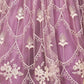 Rajwada Lavender Net Embroidered Semi Stitched Lehenga For Women