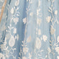 Rajwada Sky Blue Net Embroidered Semi Stitched Lehenga For Women