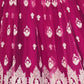 Rajwada Dark Pink Net Embroidered Semi Stitched Lehenga For Women