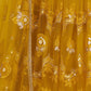Rajwada Mustard Net Embroidered Semi Stitched Lehenga For Women