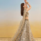 Rajwada Ivory Net Embroidered Semi Stitched Lehenga For Women