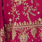 Rajwada Maroon Chiffon Embellished Semi-Stitched Kurta Set For Women