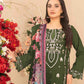 Rajwada Olive Cotton Embroidered Semi-Stitched Kurta Set For Women