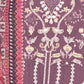 Rajwada Purple Cotton Embroidered Semi-Stitched Kurta Set For Women
