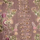 Rajwada Mauve Georgette Embellished Semi-Stitched Kurta Set For Women
