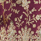 Rajwada Magenta Chinon Embroidered Semi-Stitched Kurta Set For Women