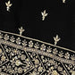Rajwada Black Georgette Embroidered Semi-Stitched Kurta Set For Women