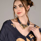 Rajwada Women Traditional Multi-Strand Blue Pearl Necklace Set