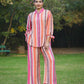 Rajwada Beautiful Multicolor Digital Printed Mull Cotton Indo Western Co-Ord Set for Women