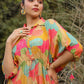 Rajwada Beautiful Multicolor Digital Printed Mull Cotton Indo Western Co-Ord Set for Women