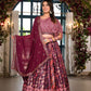 Rajwada Multicolor Satin Printed Stitched Lehenga Choli Set For Women